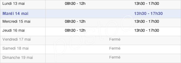 horaires d'ouverture de la Mairie De Vendôme