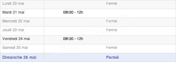 horaires d'ouverture de la Mairie De Saint-Félix-De-Sorgues