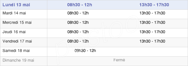horaires d'ouverture de la Mairie D'Olemps