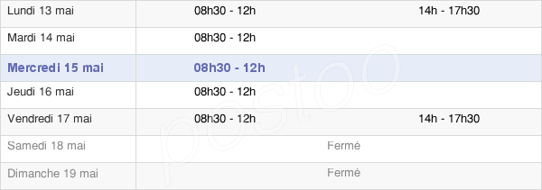 horaires d'ouverture de la Mairie D'Almont-Les-Junies
