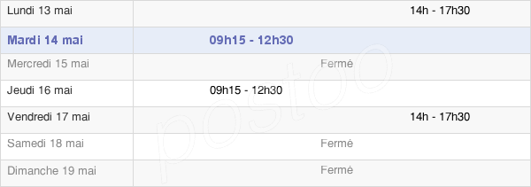 horaires d'ouverture de la Mairie De Sévignacq-Meyracq