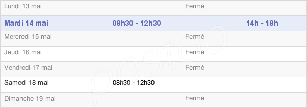 horaires d'ouverture de la Mairie D'Irouléguy