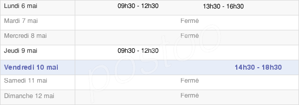 horaires d'ouverture de la Mairie D'Alçay-Alçabéhéty-Sunharette