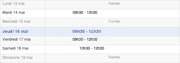 horaires d'ouverture de la Mairie De Saint-Lary