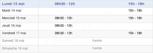horaires d'ouverture de la Mairie De Limésy