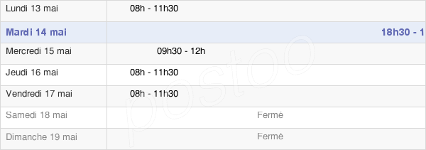 horaires d'ouverture de la Mairie De Freulleville