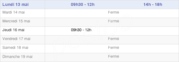 horaires d'ouverture de la Mairie D'Ernemont-La-Villette