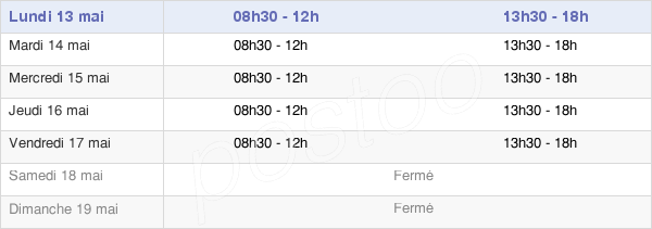 horaires d'ouverture de la Mairie De Saint-Nicolas-D'Aliermont