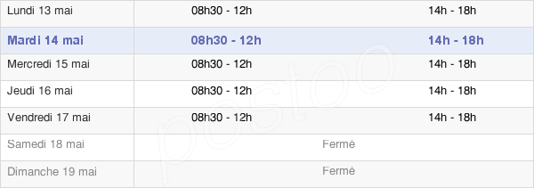 horaires d'ouverture de la Mairie D'Arc-En-Barrois