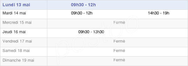 horaires d'ouverture de la Mairie De Semoutiers-Montsaon