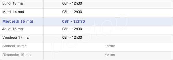 horaires d'ouverture de la Mairie De Montfort-Sur-Argens