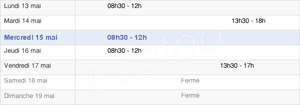horaires d'ouverture de la Mairie De Saint-Georges-Sur-Allier