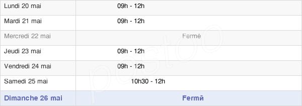 horaires d'ouverture de la Mairie De Fernoël