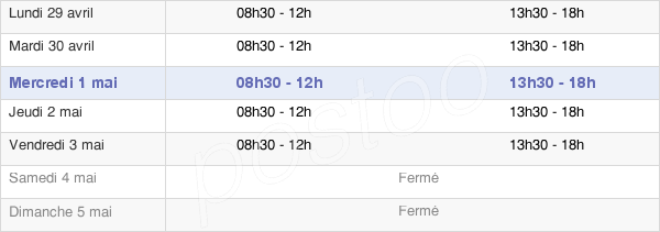 horaires d'ouverture de la Mairie De Charleville-Mézières