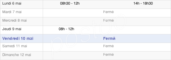 horaires d'ouverture de la Mairie De Sault-Saint-Remy