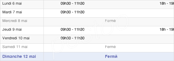horaires d'ouverture de la Mairie De Brévilly