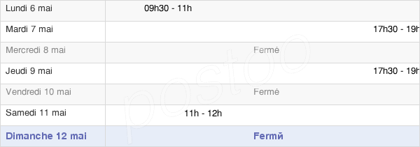 horaires d'ouverture de la Mairie De Gournay-Sur-Aronde
