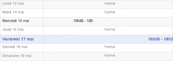 horaires d'ouverture de la Mairie De Perriers-En-Beauficel