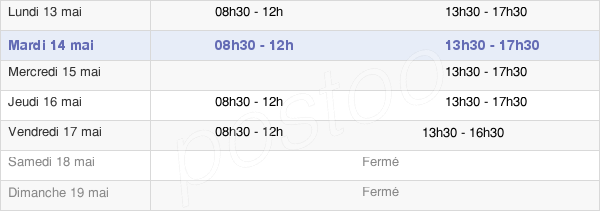 horaires d'ouverture de la Mairie De Pont-Hébert