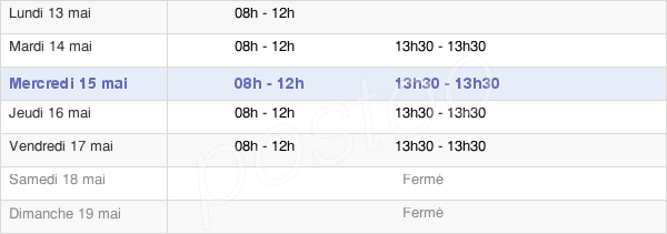 horaires d'ouverture de la Mairie De Gouy-Sous-Bellonne