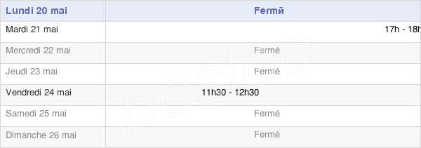 horaires d'ouverture de la Mairie De Fontaine-L'Étalon