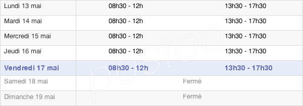 horaires d'ouverture de la Mairie De Blainville-Sur-Orne