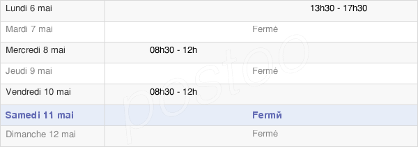 horaires d'ouverture de la Mairie De Glos-La-Ferrière