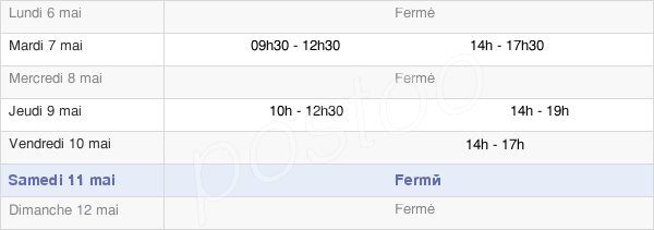 horaires d'ouverture de la Mairie De Saint-Pierre-D'Entremont