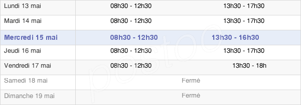 horaires d'ouverture de la Mairie De La Ferrière-Aux-Etangs