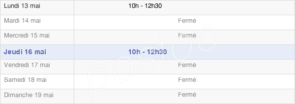horaires d'ouverture de la Mairie De Bazoches Au Houlme