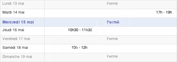 horaires d'ouverture de la Mairie De Trémont-Sur-Saulx