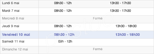 horaires d'ouverture de la Mairie Du Val-D'Ornain