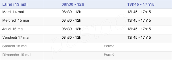 horaires d'ouverture de la Mairie De Thierville-Sur-Meuse
