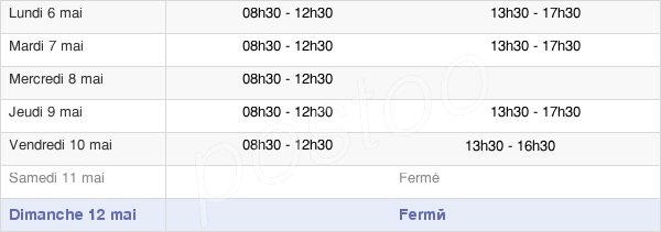 horaires d'ouverture de la Mairie De Velaines