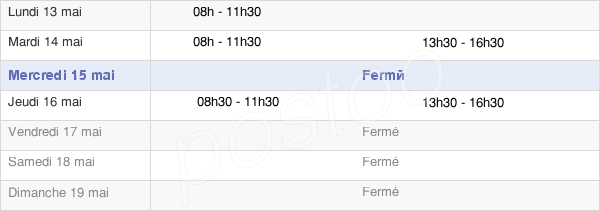 horaires d'ouverture de la Mairie De Charny-Sur-Meuse