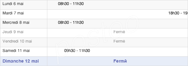 horaires d'ouverture de la Mairie D'Arrancy-Sur-Crusne