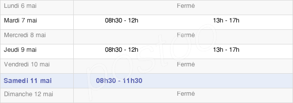 horaires d'ouverture de la Mairie De Génicourt-Sur-Meuse