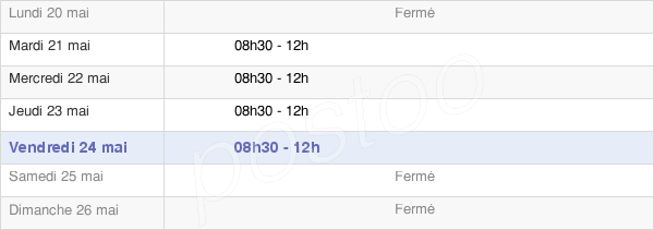 horaires d'ouverture de la Mairie De Marigny-Marmande