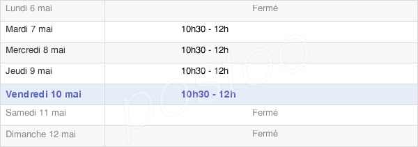 horaires d'ouverture de la Mairie De Couesmes-Vaucé