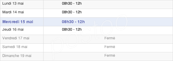 horaires d'ouverture de la Mairie De Bierne