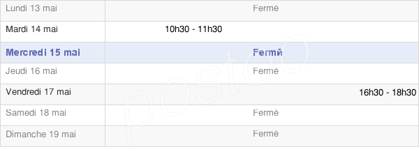 horaires d'ouverture de la Mairie De Fontaine-La-Gaillarde
