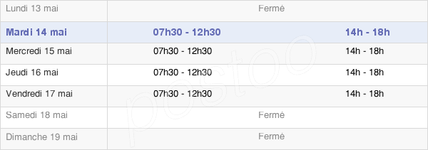 horaires d'ouverture de la Mairie De Gisy-Les-Nobles