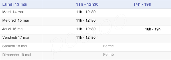 horaires d'ouverture de la Mairie De Sauvigny-Le-Bois