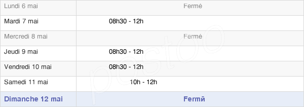 horaires d'ouverture de la Mairie D'Égleny