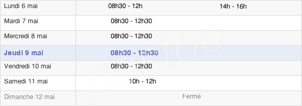 horaires d'ouverture de la Mairie De Clairefontaine-En-Yvelines