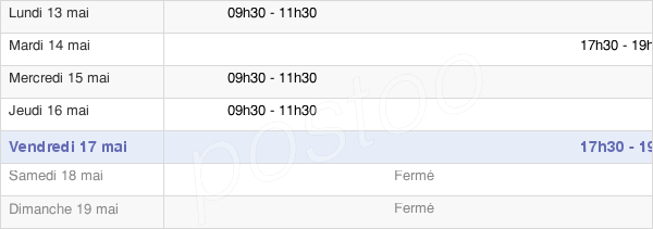 horaires d'ouverture de la Mairie De Choloy-Ménillot