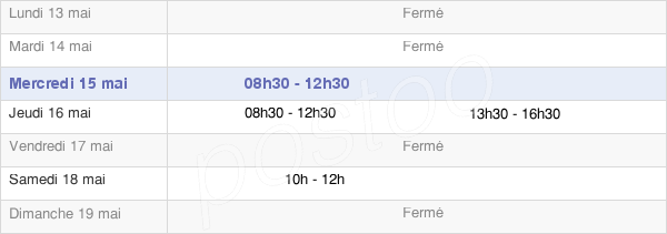 horaires d'ouverture de la Mairie D'Armaucourt