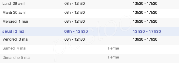horaires d'ouverture de la Mairie De Villers-Lès-Nancy