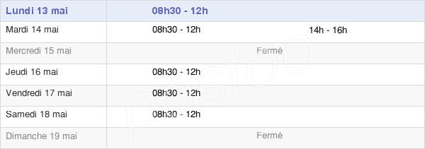 horaires d'ouverture de la Mairie De Fressain