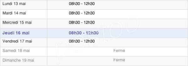 horaires d'ouverture de la Mairie De Walincourt-Selvigny